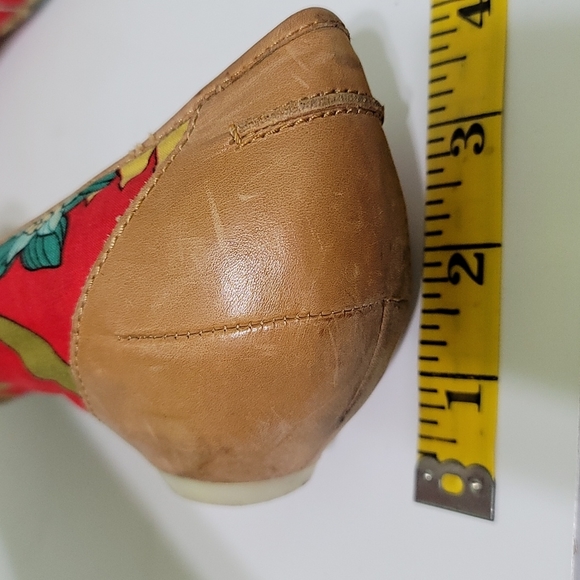 Irregular Choice Vintage Floral Low Heel Pumps Top Bow - Picture 10 of 11